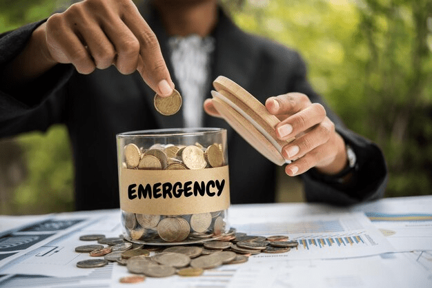 emergency funds that is being kept as Savings